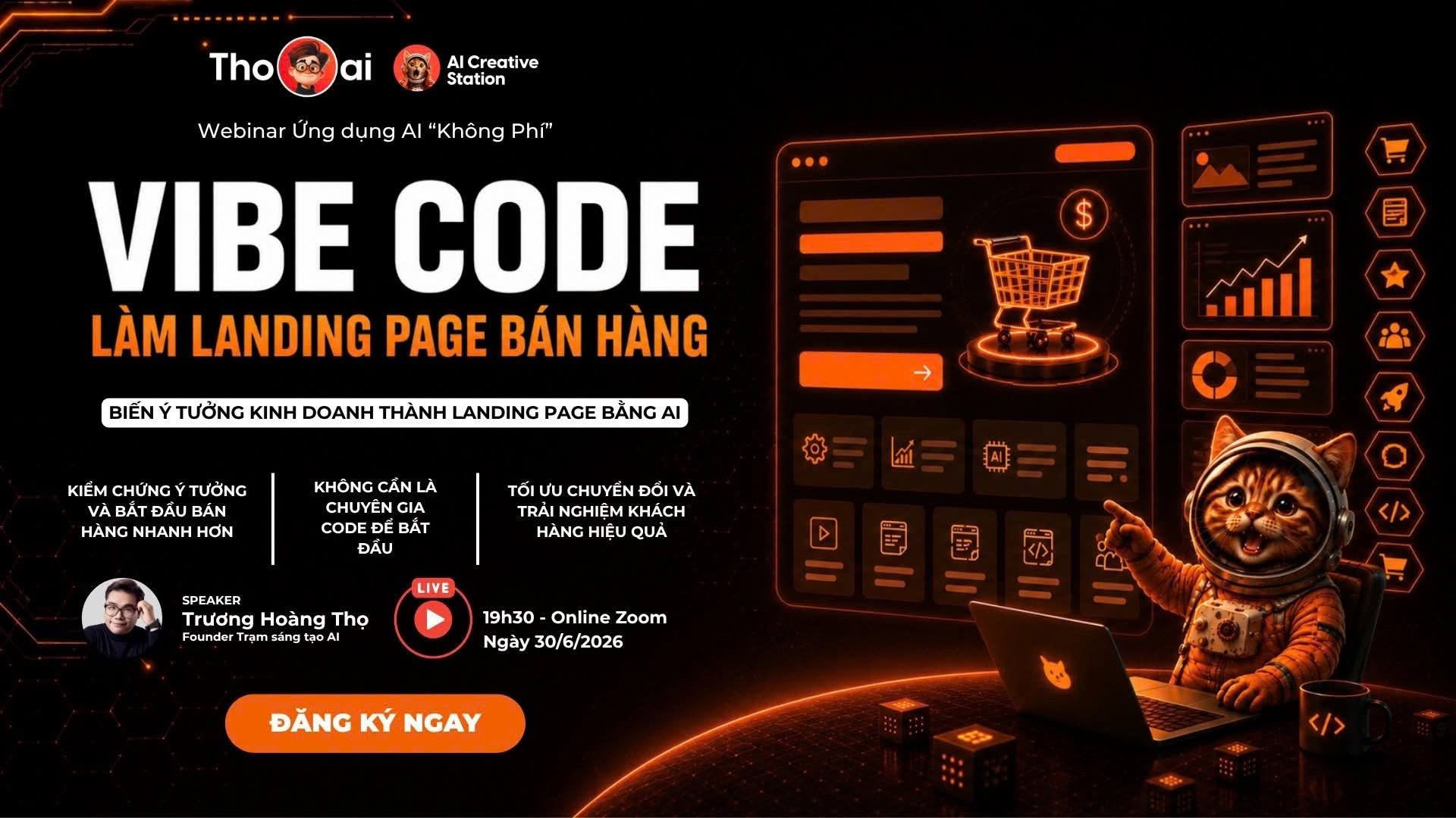 Workshop Vibe Code Làm Landing Page Bán Hàng