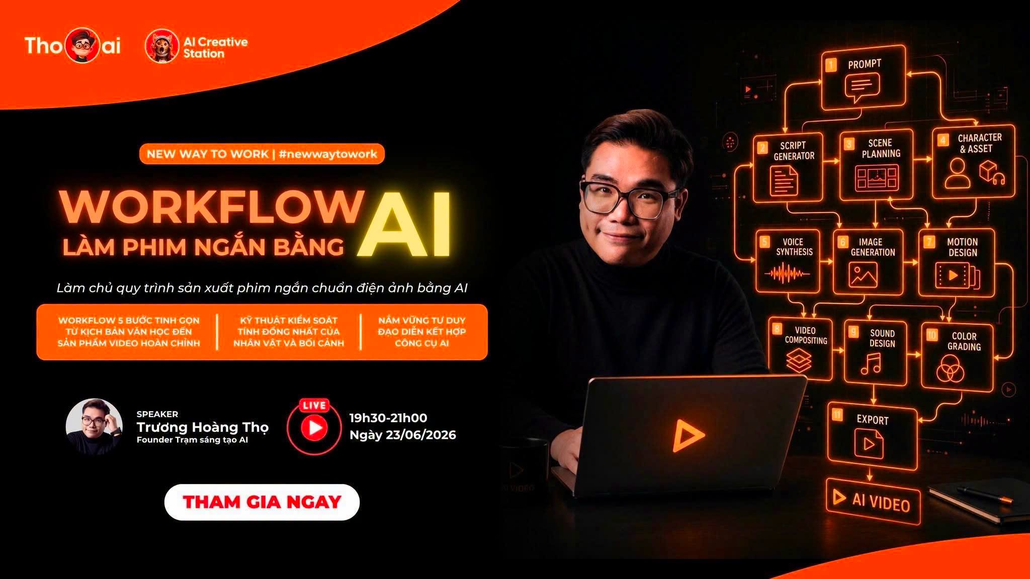 Workflow AI Làm Phim Ngắn