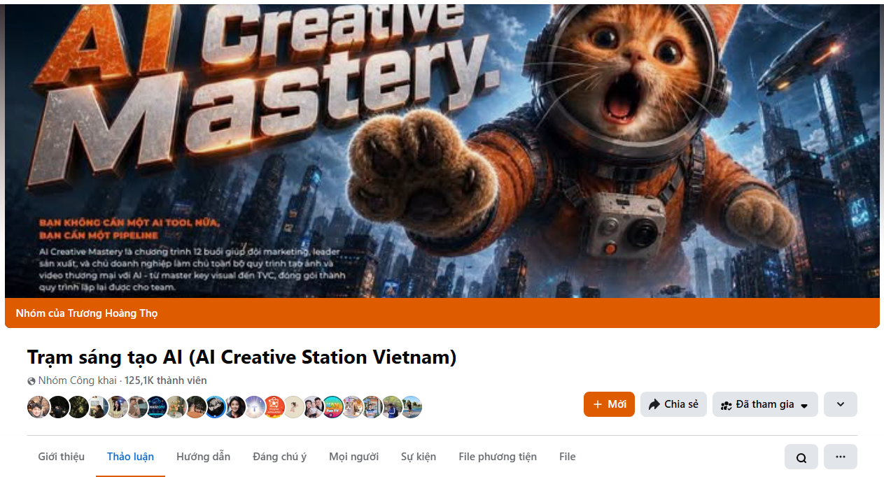 Cộng đồng Trạm Sáng Tạo AI trên Facebook