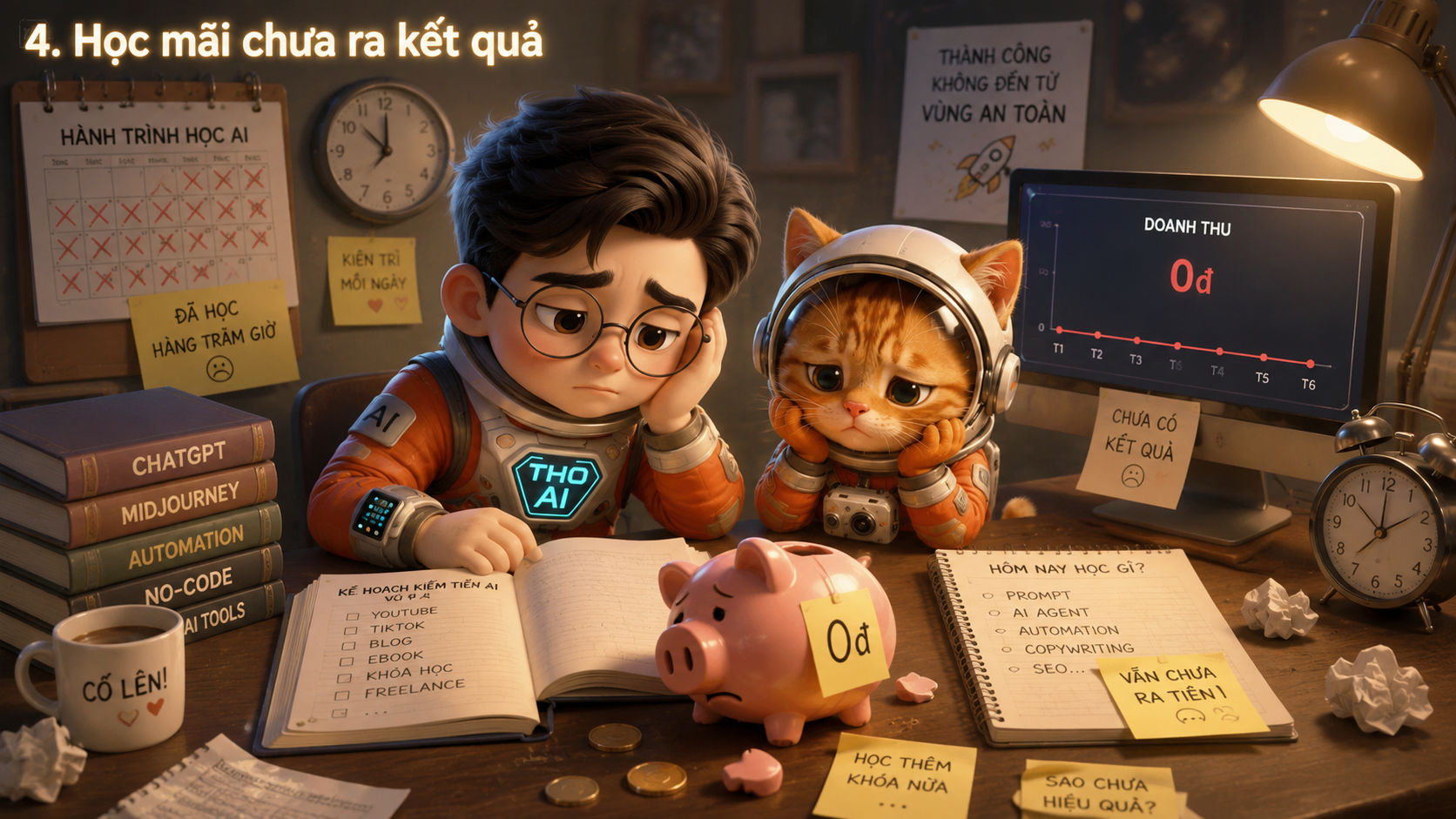 Học mãi chưa ra kết quả