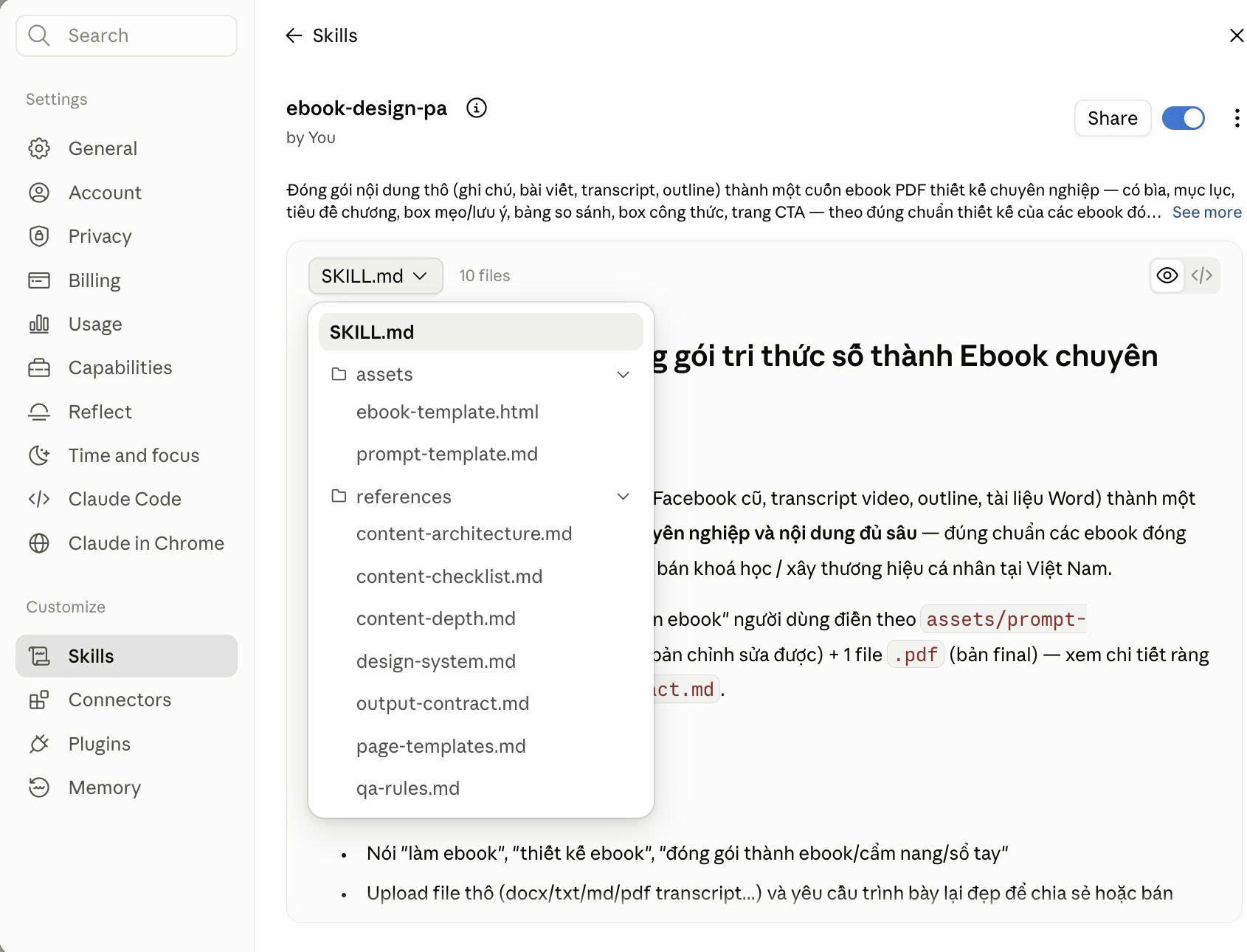 Cấu trúc thư mục của một AI Skill
